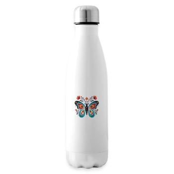 Butterfly Schmetterling - Isolierflasche - Weiß - Rechts