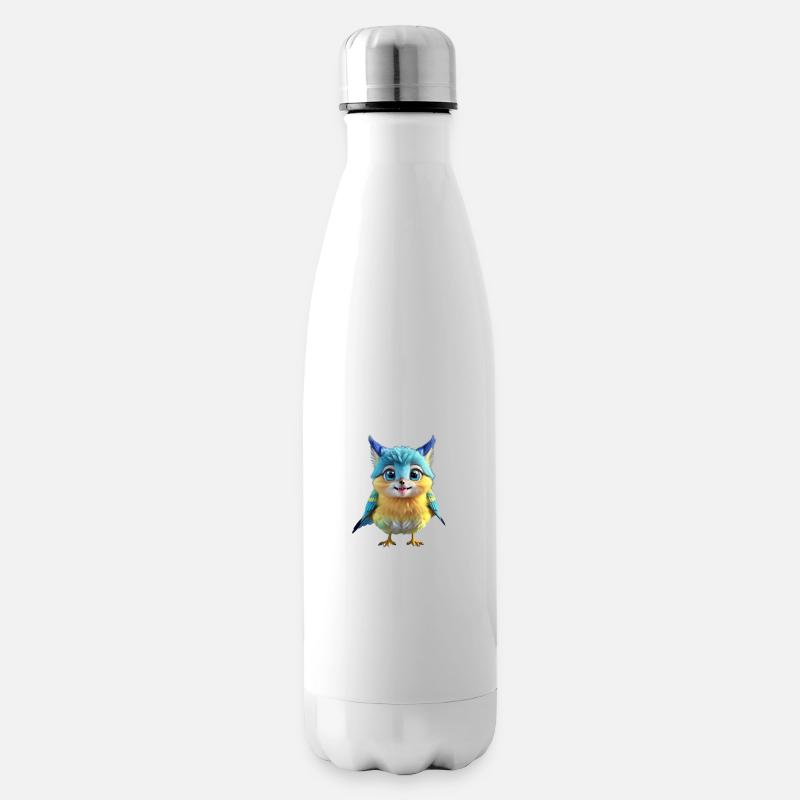 Niedlicher gelber Vogel - Isolierflasche - Weiß