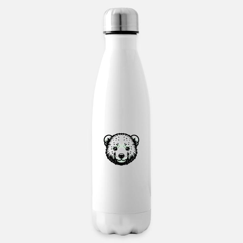 Süße Tierkinder | Eisbär - Isolierflasche - Weiß