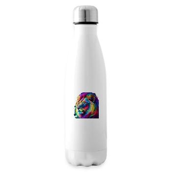 lion portrait - Isolierflasche - Weiß - Rechts