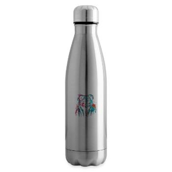 Cyberpunk panda - Insulated Water Bottle - silver - Right