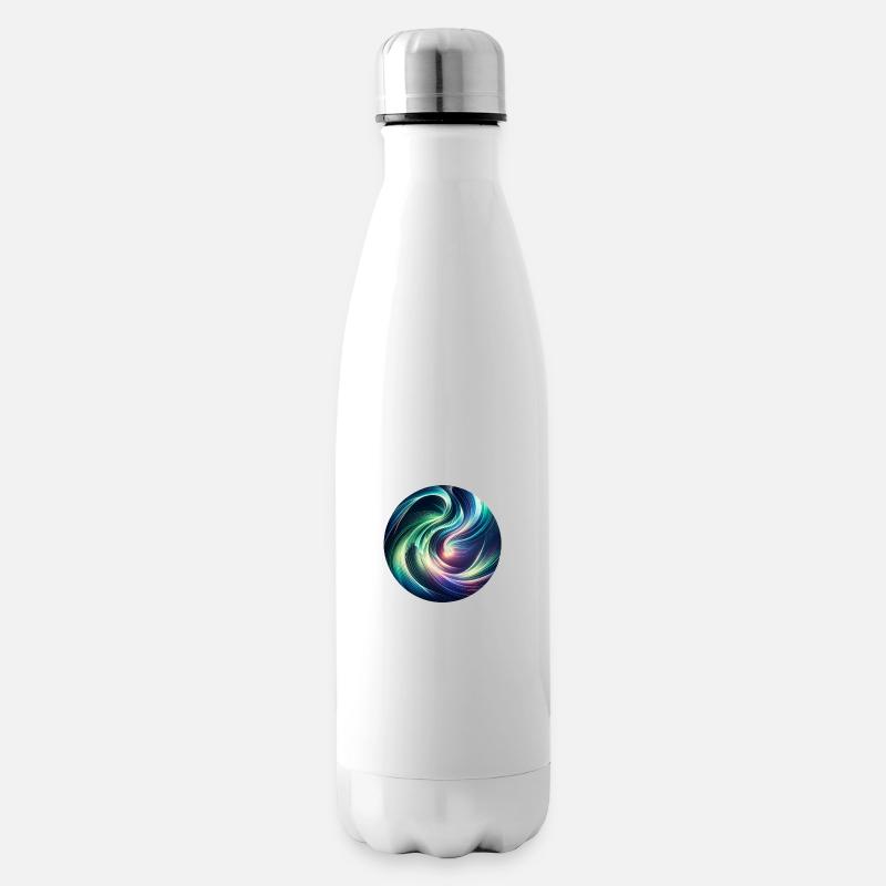Nordlicht - Isolierflasche - Weiß