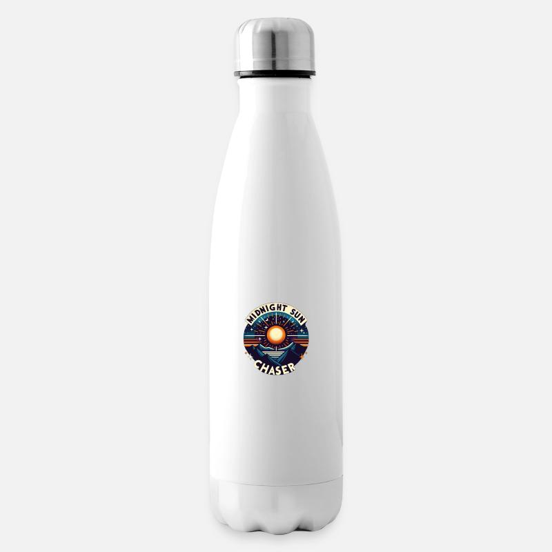Midnight Sun Chaser - Insulated Water Bottle - white
