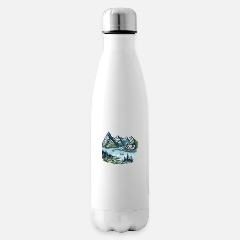 Fjord Explorer - Insulated Water Bottle - white