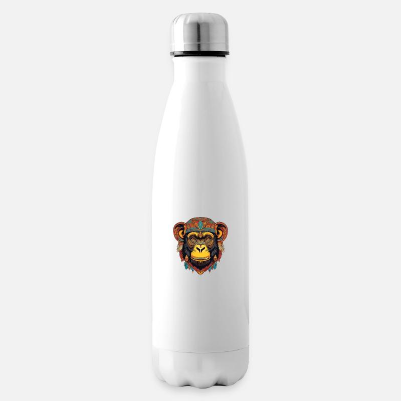 Chimpanzé - Bouteille isotherme - blanc