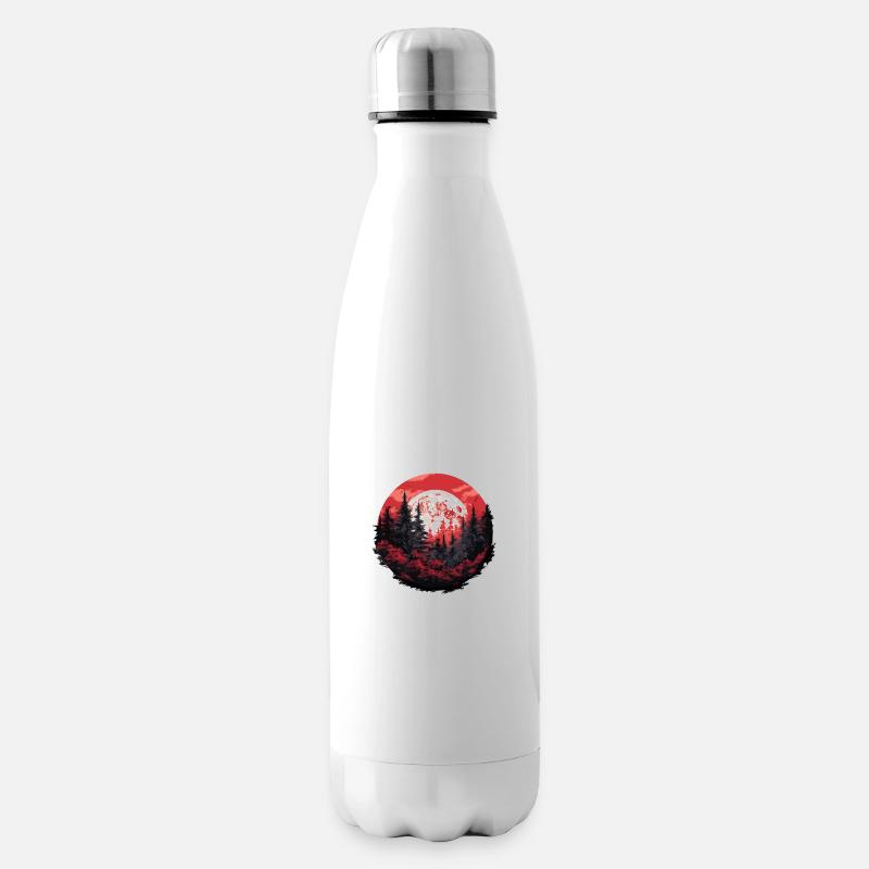 Red night - Insulated Water Bottle - white