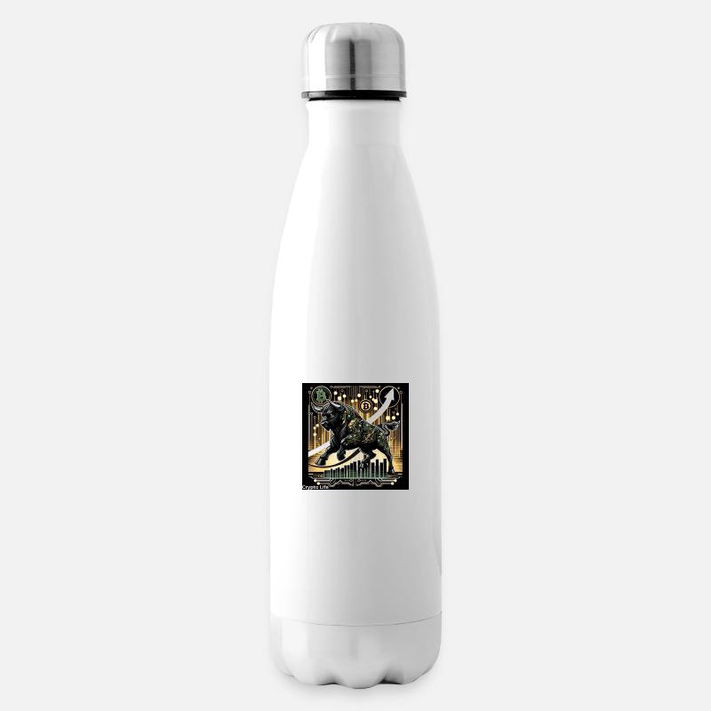 Vie crypto - Bouteille isotherme - blanc