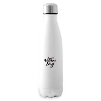 Eleganter Valentinstag - schickes Liebesskript - Isolierflasche - Weiß - Rechts