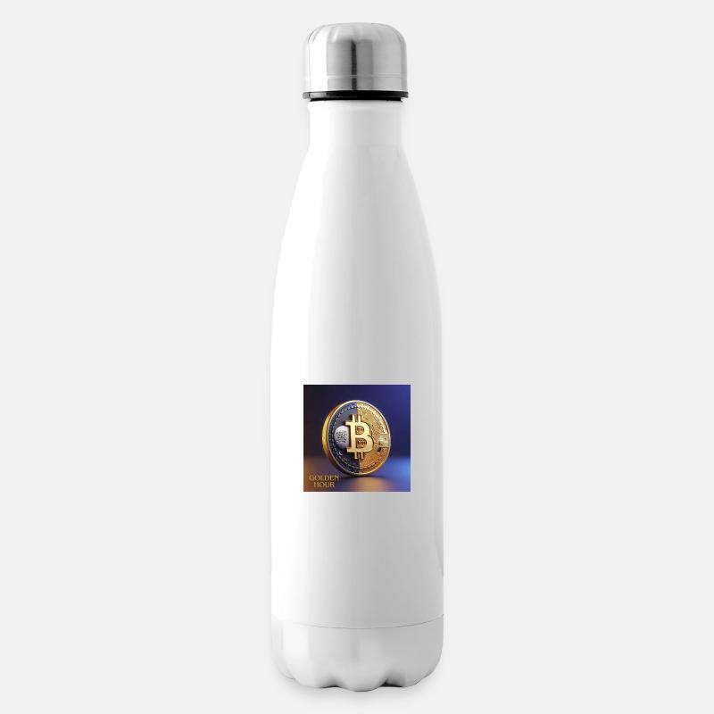 Bitcoin Golden Hour - Isolierflasche - Weiß
