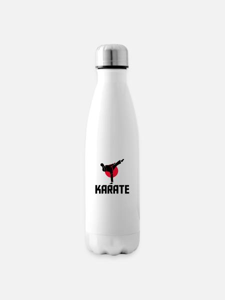 karate - Isolierflasche - Weiß