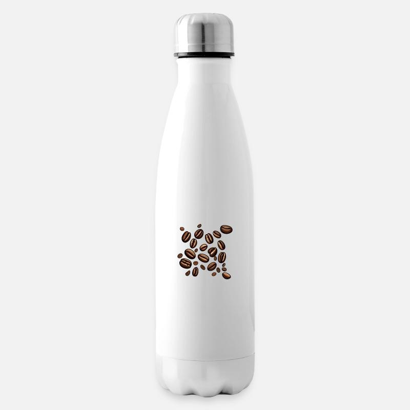 Coffee Beans Coffee - Insulated Water Bottle - white