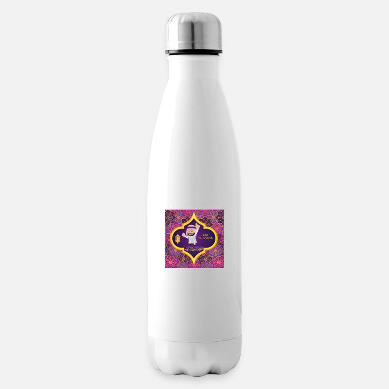 Ramadan, Eid Mubarak - Insulated Water Bottle - white