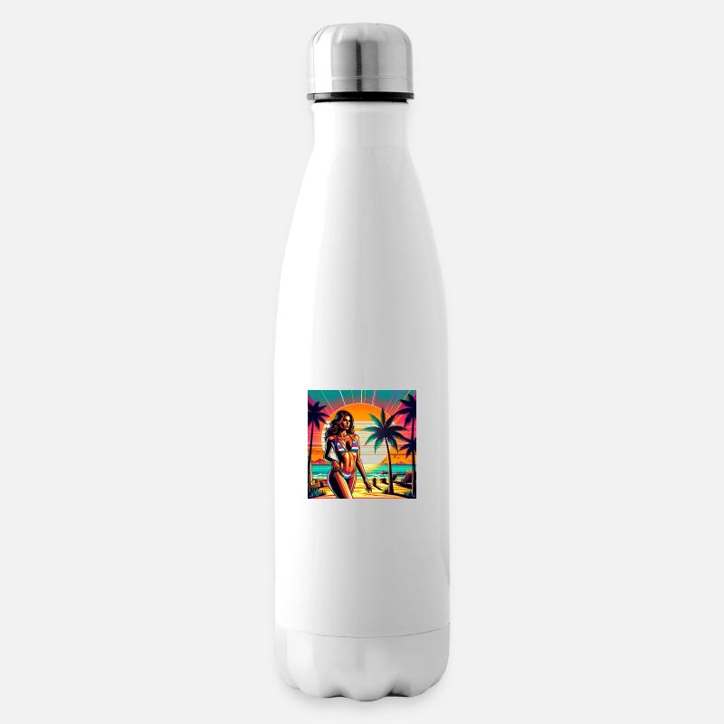 beach-adventure - Isolierflasche - Weiß
