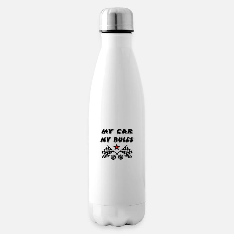 Auto - Isolierflasche - Weiß