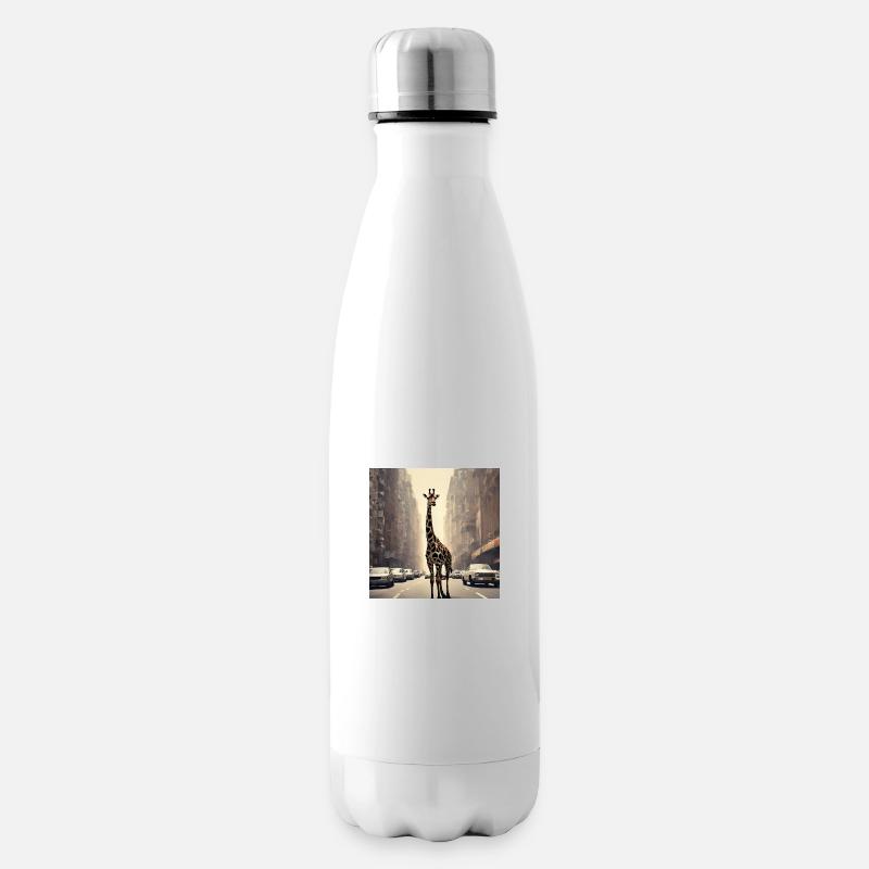 Giraffe - Isolierflasche - Weiß
