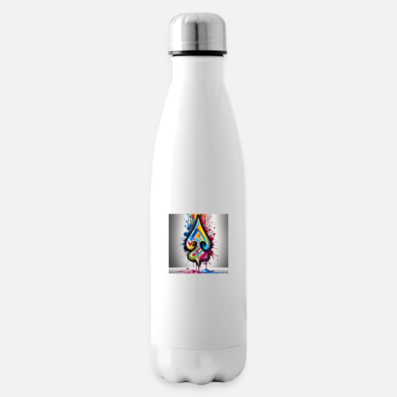Graffiti Bêches - Bouteille isotherme - blanc