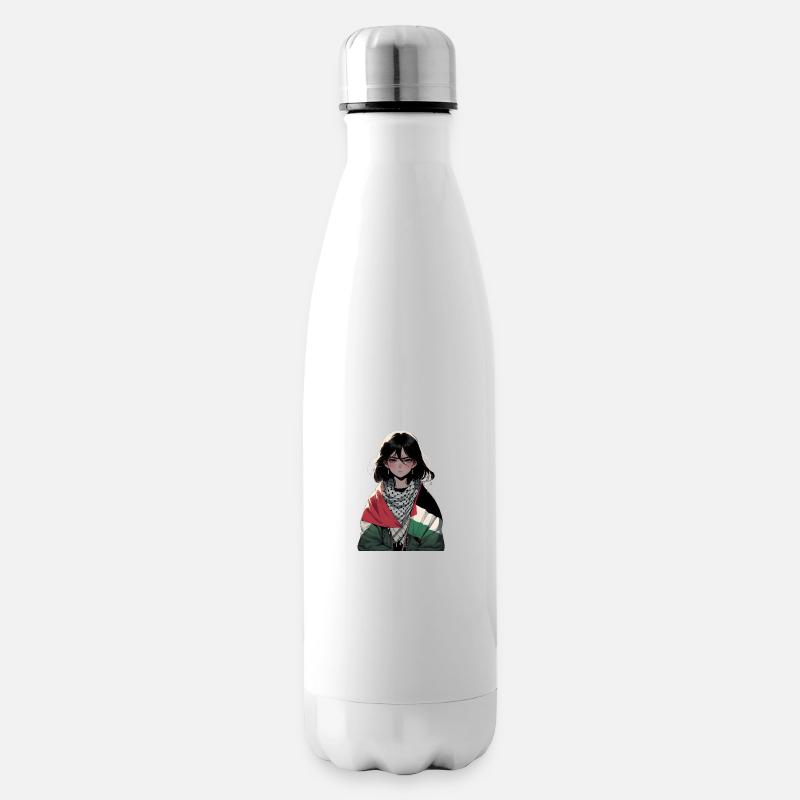 Palästina-Mädchen - Isolierflasche - Weiß