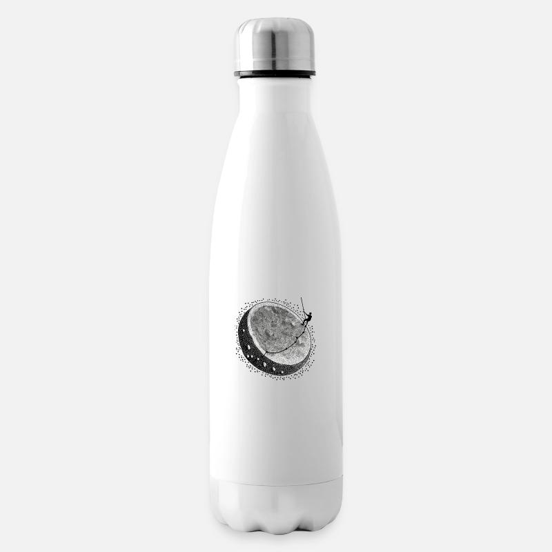 Hand-painted climber - Insulated Water Bottle - white