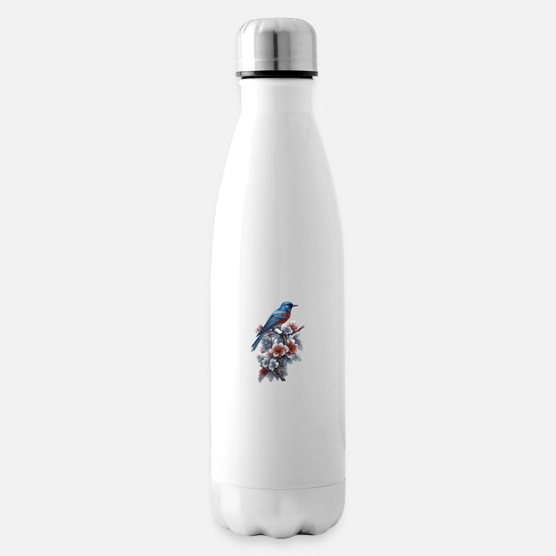 Vogel - Isolierflasche - Weiß