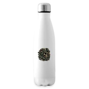 Eagle's Vigilance: Tactical Skull - Insulated Water Bottle - white - Right