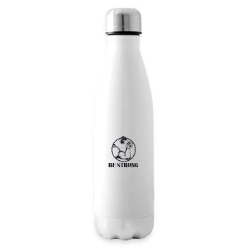 Être fort 💪 - Bouteille isotherme - blanc - Droite