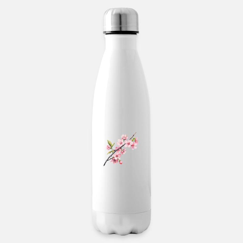 Printemps de Sakura - Bouteille isotherme - blanc