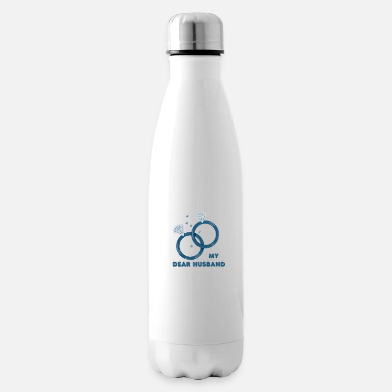 My Dear husbans - Isolierflasche - Weiß