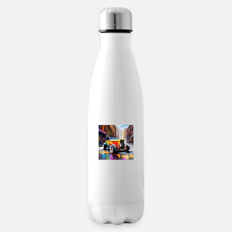 Hotrod V8 - Isolierflasche - Weiß