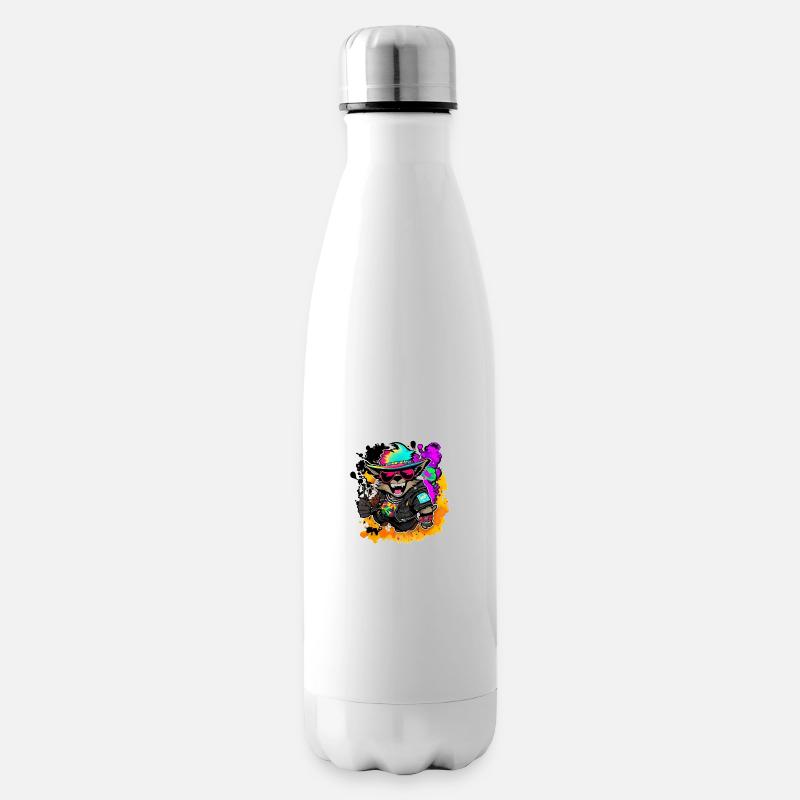 Cooles Alpaka Geschenk - Isolierflasche - Weiß