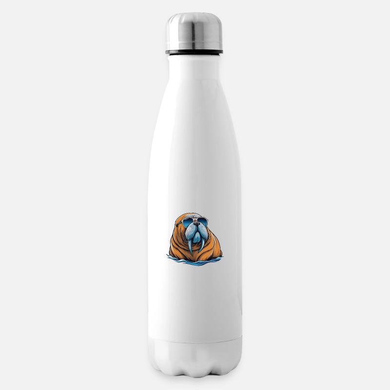 Walross - Isolierflasche - Weiß