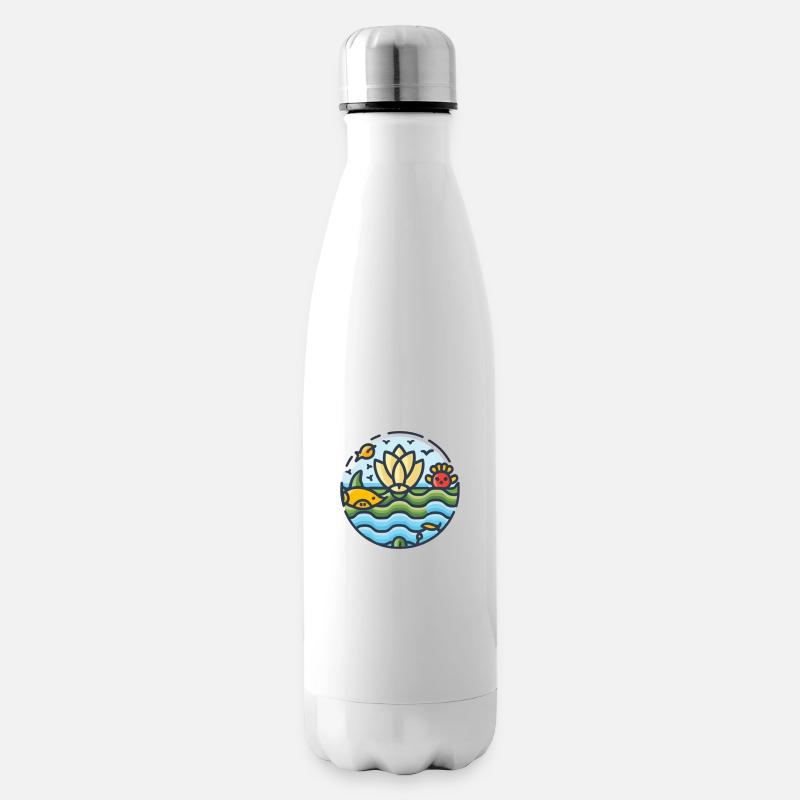 Meeresschutz - Isolierflasche - Weiß