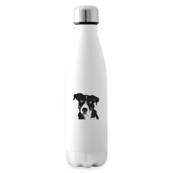Dog Pet Barking Bello Puppy Dog Dog Snout - Insulated Water Bottle - white - Right