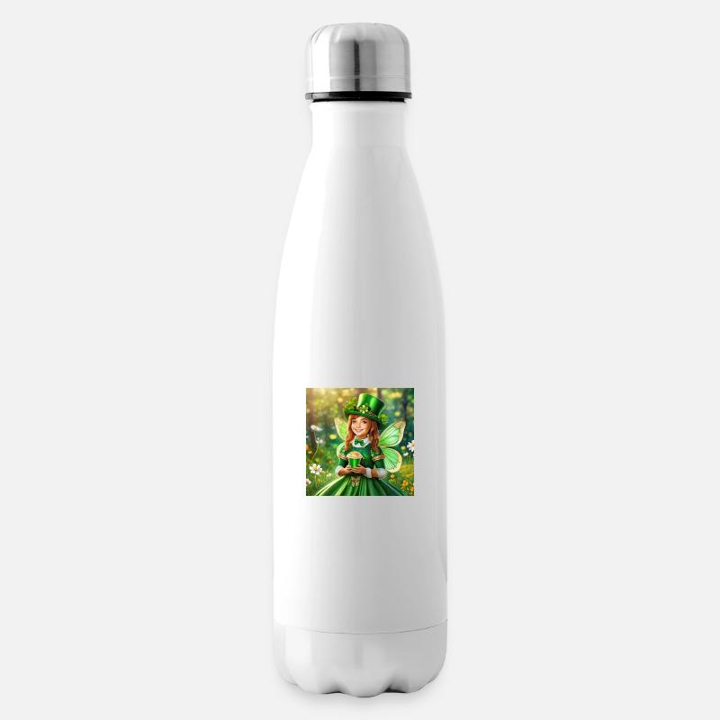 St. Patricks Fee - Isolierflasche - Weiß