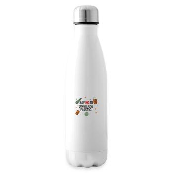 NO plastic - Insulated Water Bottle - white - Right
