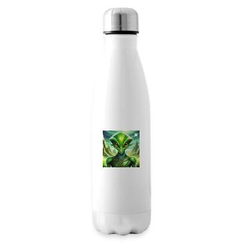 Glühwürmchen Lunar Green Alien Charakter - Isolierflasche - Weiß - Rechts