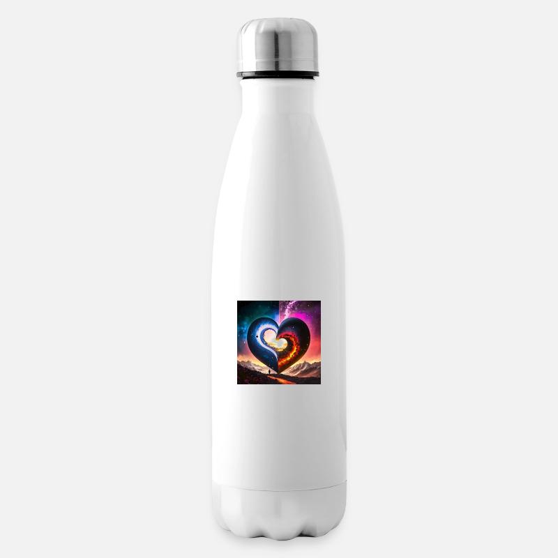 Firefly love ying yang - Bouteille isotherme - blanc