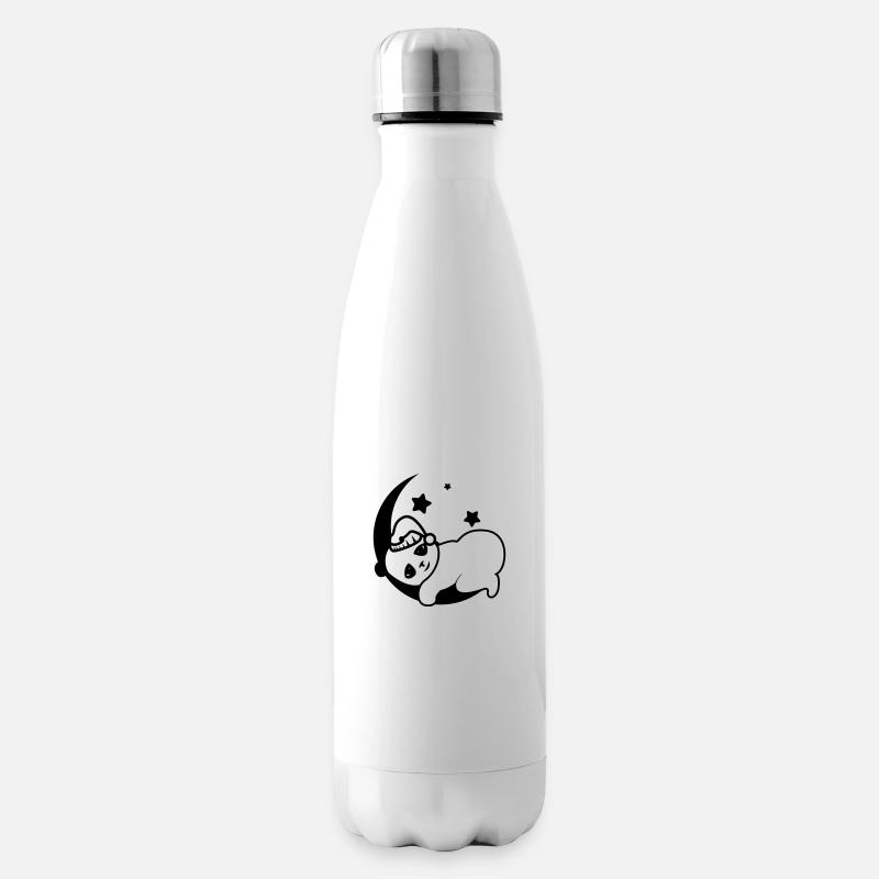 joli panda mingion qui dors - Bouteille isotherme - blanc