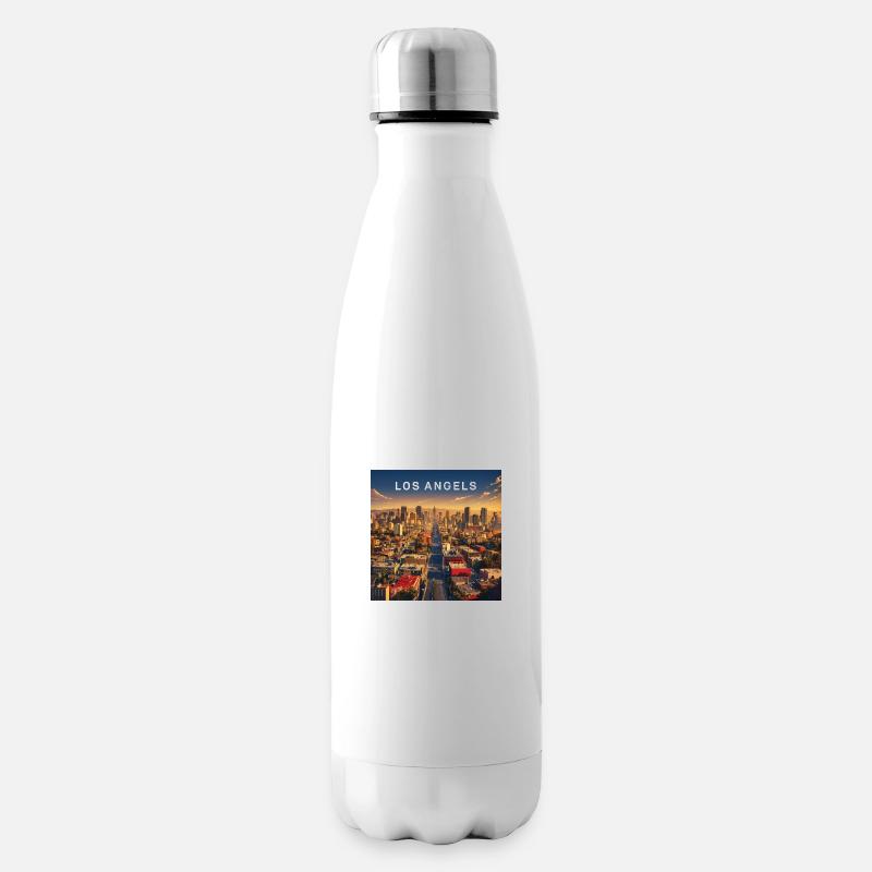 Los Angeles - Isolierflasche - Weiß