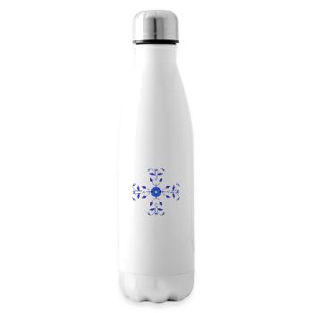Fleur bleue Kross - Bouteille isotherme - blanc - Droite