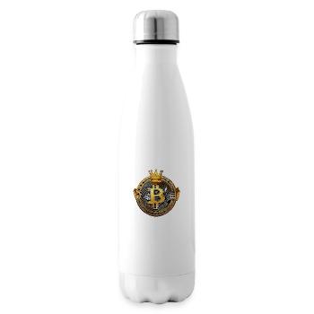 King Bitcoin - Cool Bitcoin Logo - Bouteille isotherme - blanc - Droite