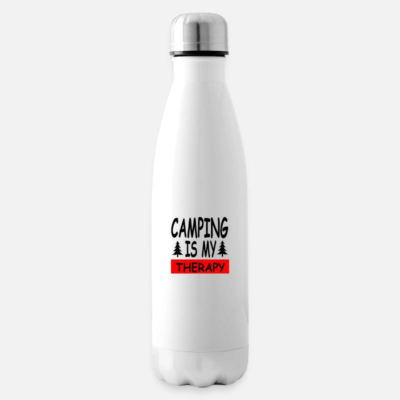 Camping - Isolierflasche - Weiß