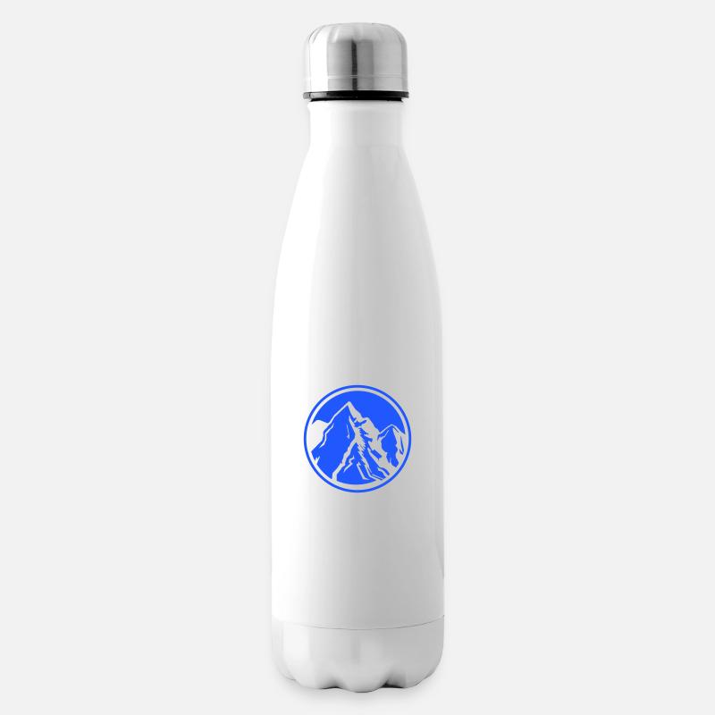 berge berge gebirge - Isolierflasche - Weiß