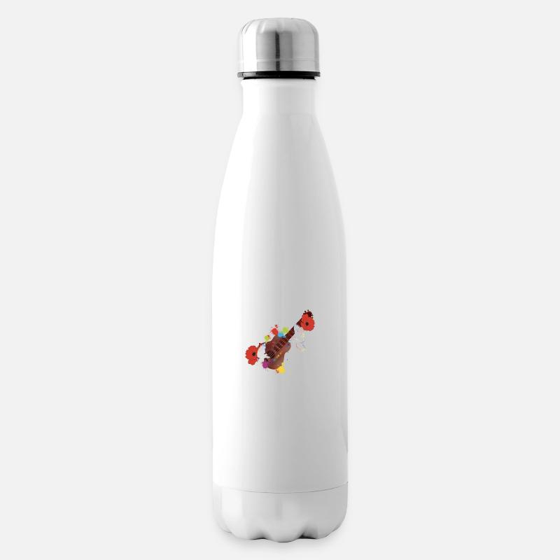 Frieden und Liebe - Isolierflasche - Weiß
