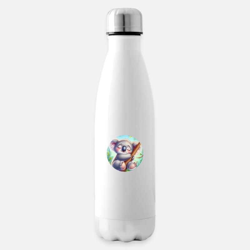 happy koala bear koala - Insulated Water Bottle - white