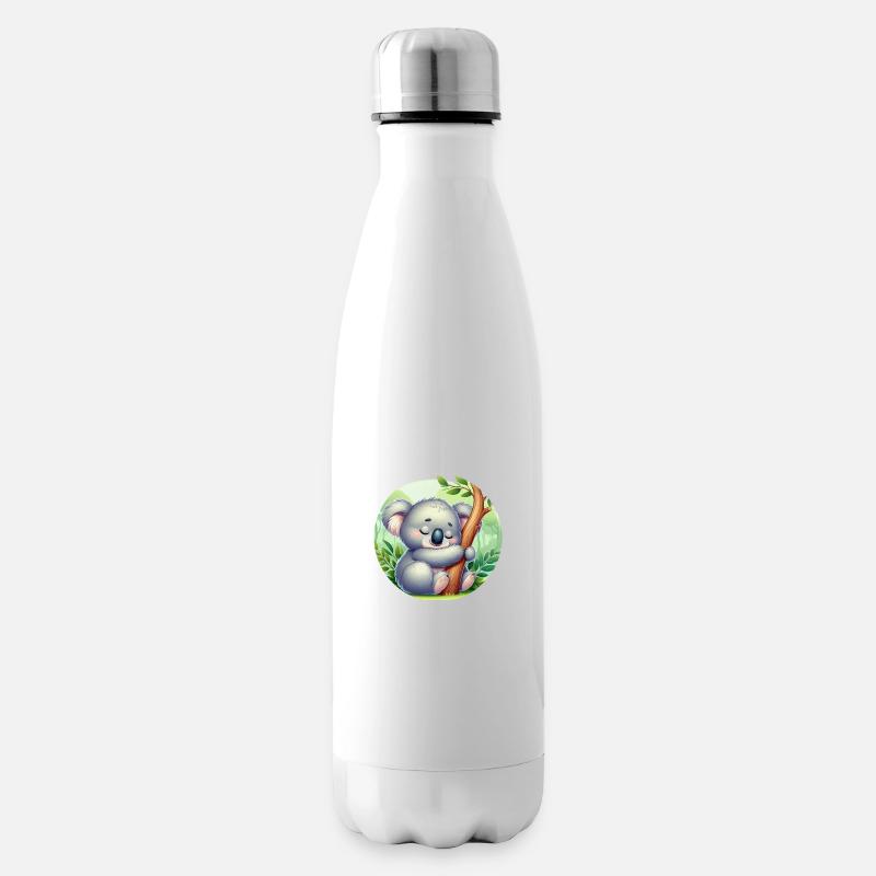 Koala heureux Koala Ours Koala - Bouteille isotherme - blanc