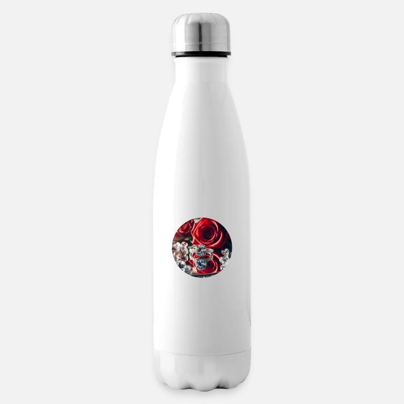 Diamond - Insulated Water Bottle - white