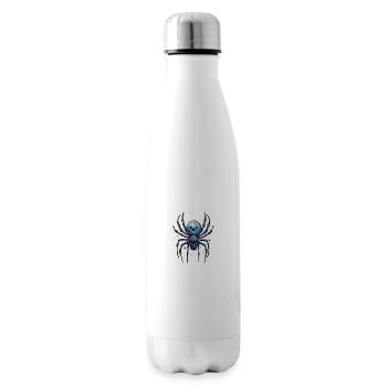Araignée / Toile / Animal de compagnie / Reptile / Huit pattes - Bouteille isotherme - blanc - Droite