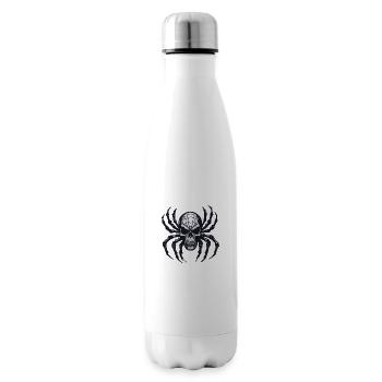 Araignée / Toile / Animal de compagnie / Reptile / Huit pattes - Bouteille isotherme - blanc - Droite