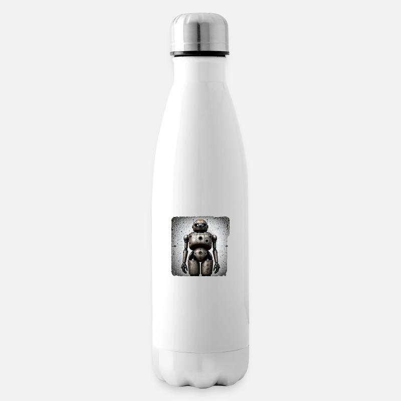 Robot large - Bouteille isotherme - blanc