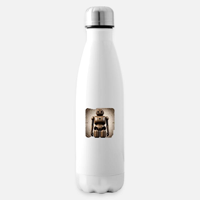 Roboter - Isolierflasche - Weiß